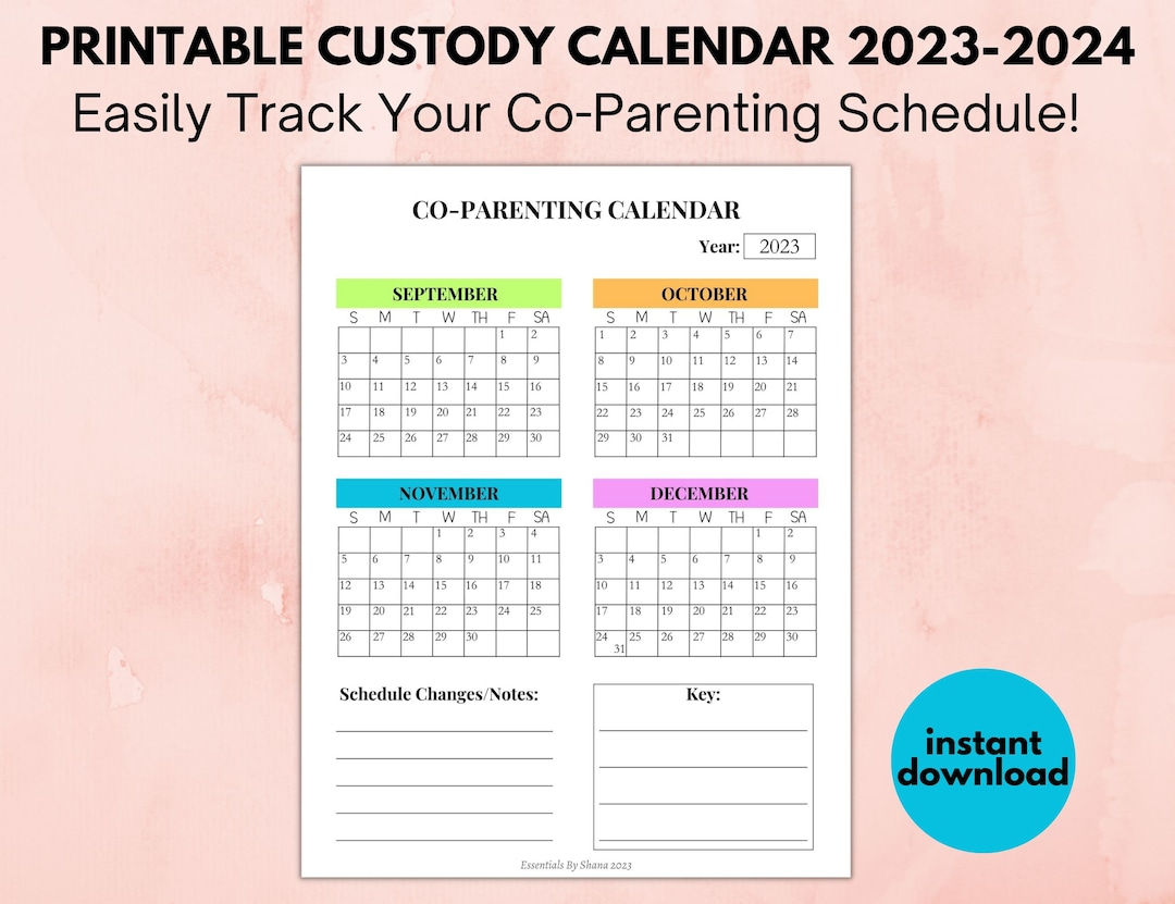 2025 Texas Custody Calendar Karel Marketa