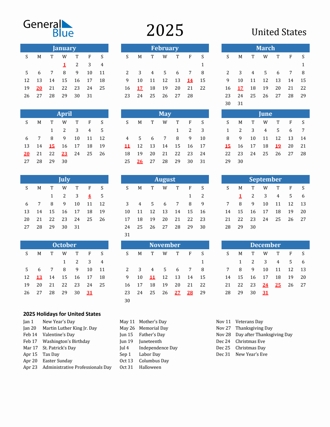 2025 United States Calendar With Holidays Calendar 2025 June July August