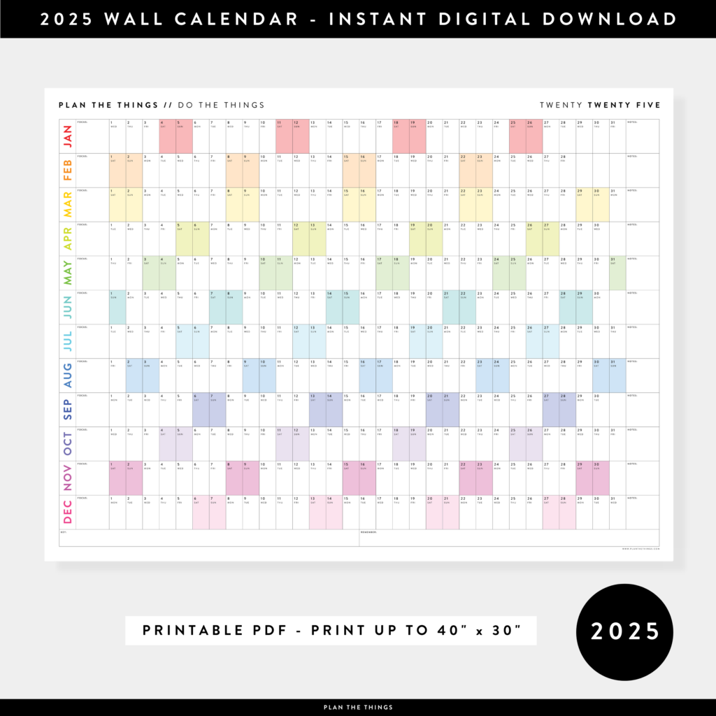 2025 Wall Calendar A Comprehensive Guide To Planning And Productivity 