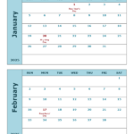 2025 Word Calendar Two Months Per Page Free Printable Templates