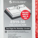 Amazon AT A GLANCE Recycled Compact Desk Calendar Refill 3 X 6