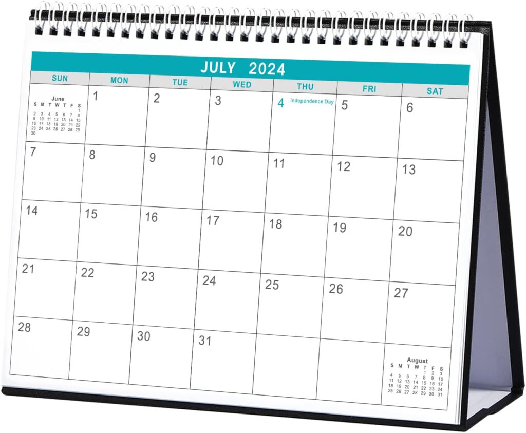 Amazon Desk Calendar 2024 2025 12 Monthly Desk Calendar July 