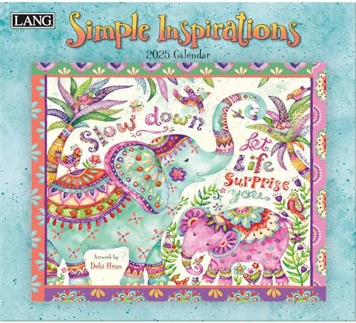 Amazon LANG Simple Inspirations 2025 Wall Calendar 25991001878