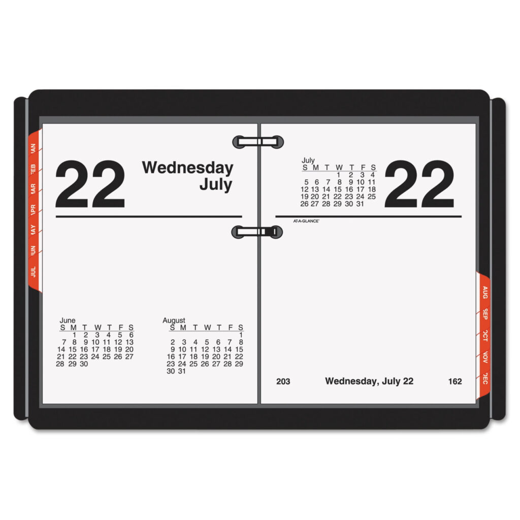 At A Glance Compact Desk Calendar Refill 3 X 3 3 4 White 2017 E919 