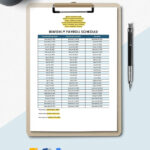 Bi Weekly Payroll Calendar 2025 Excel Lindi Brianna