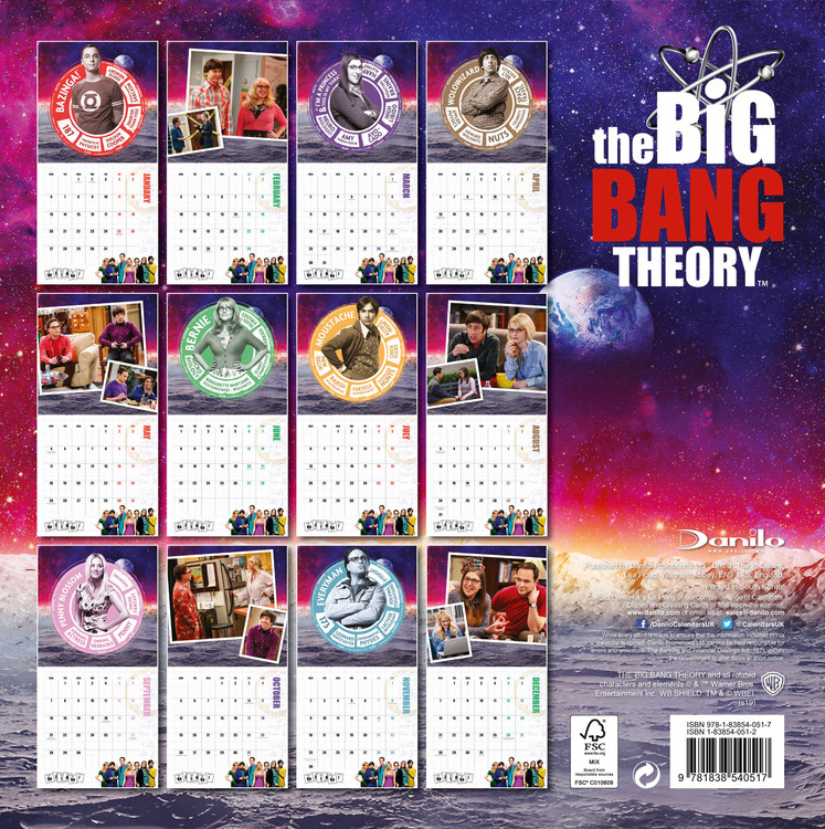 Big Bang Theory Wall Calendars 2025 Buy At Europosters