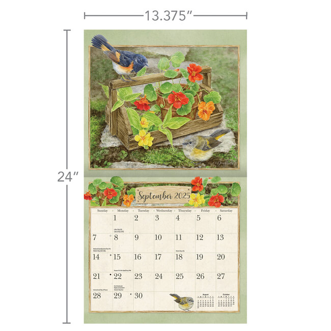 Birds In The Garden Kalender 2025 Kopen Art Work Van Jane Shasky 