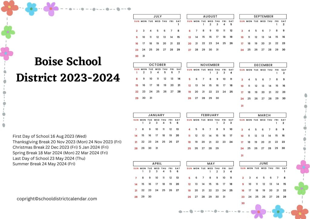 Boise Schools Calendar 2025 A Comprehensive Guide For Students 