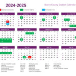 Boone County Schools Calendar 2024 2025 Holidays PDF