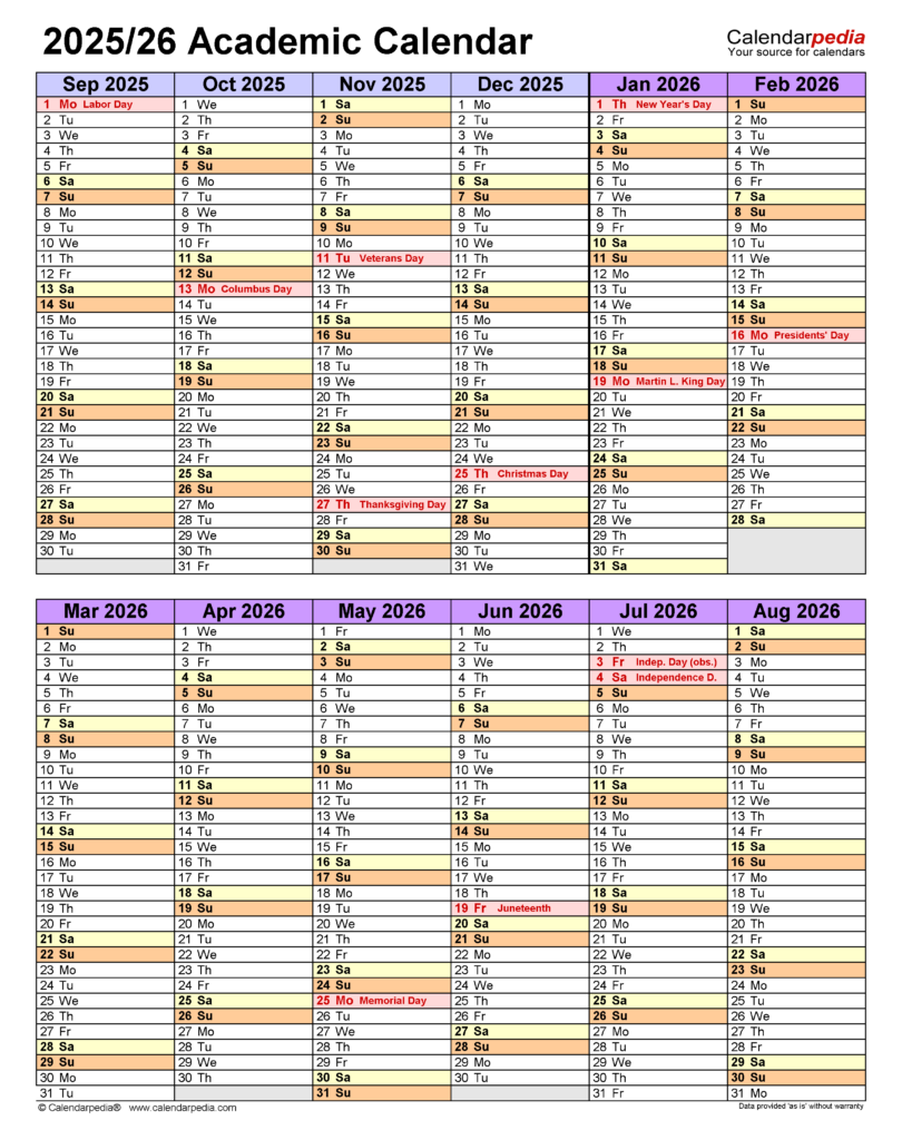 Boston University Academic Calendar 2025 2026 Calendar 2025 August Month