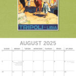 Buy Vintage Travel Posters Calendar 2025 Order Easily Online