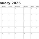 Calendar Of January 2025 Calendrier 2025 2026 Gratuit