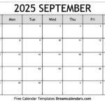 Calendar Sep 2025 June 2025 Printable Nadya Valaria