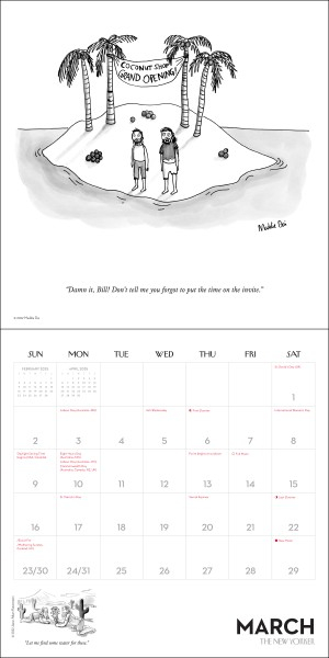 Cartoons From The New Yorker 2025 Wall Calendar Flame Tree Publishing