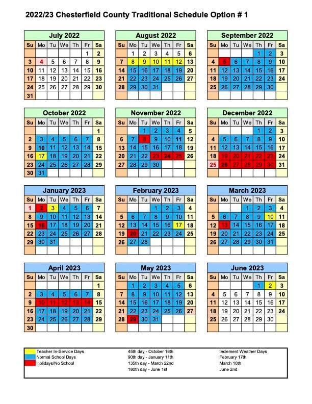 Chesterfield County School District Calendar 2024 2025 Mycollegepoints