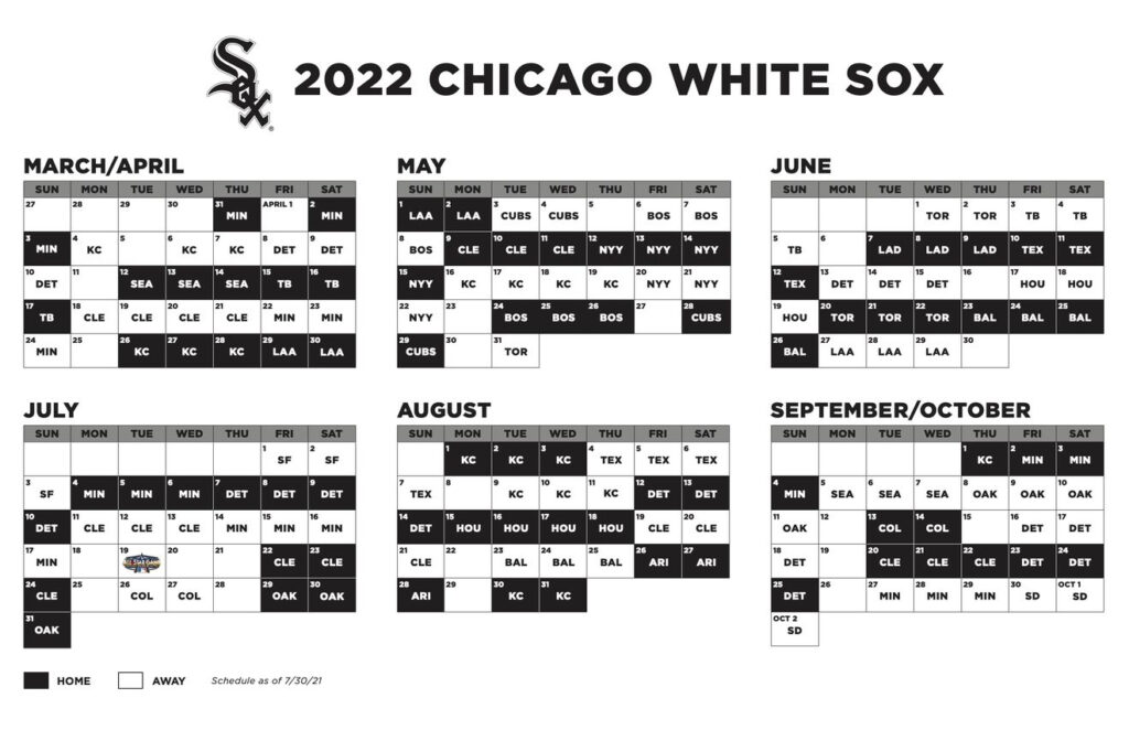 Chicago White Sox 2025 Schedule Joice Madelle