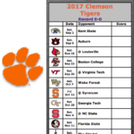 Clemson Fall Football Schedule 2025 Jenda Novelia