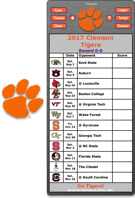 Clemson Fall Football Schedule 2025 Jenda Novelia