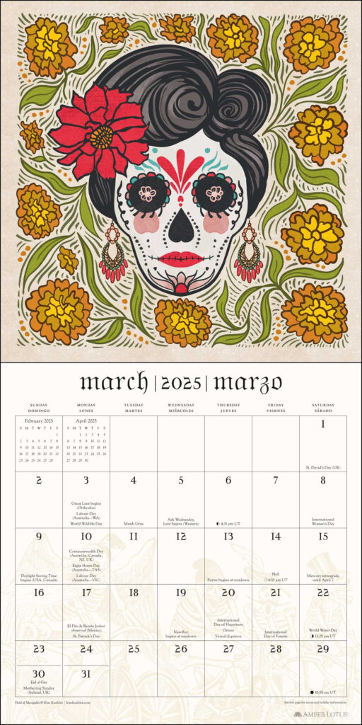 Day Of The Dead 2025 Wall Calendar Book Summary Video Official 