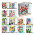 Diamond Painting Kalender Blumen F r 2024 2025 Inkl Zubeh r