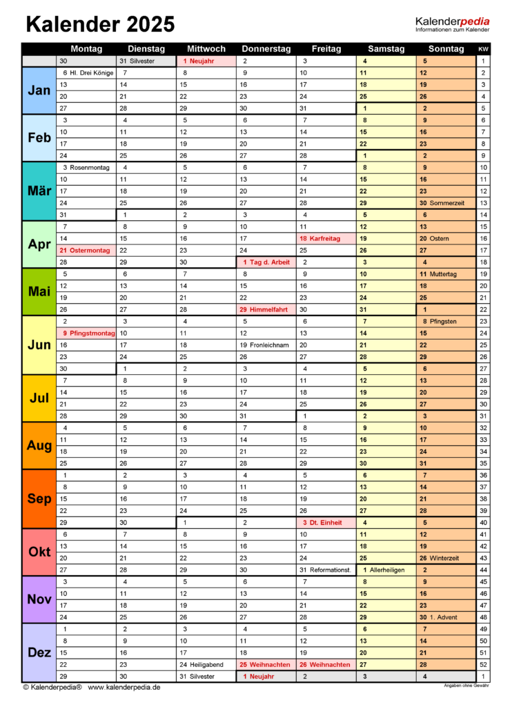 Einen Kalender F r 2025 In Excel Erstellen Eine Schritt f r Schritt 