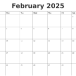 February 2025 Calendar Preview Pdf Addy Sherry