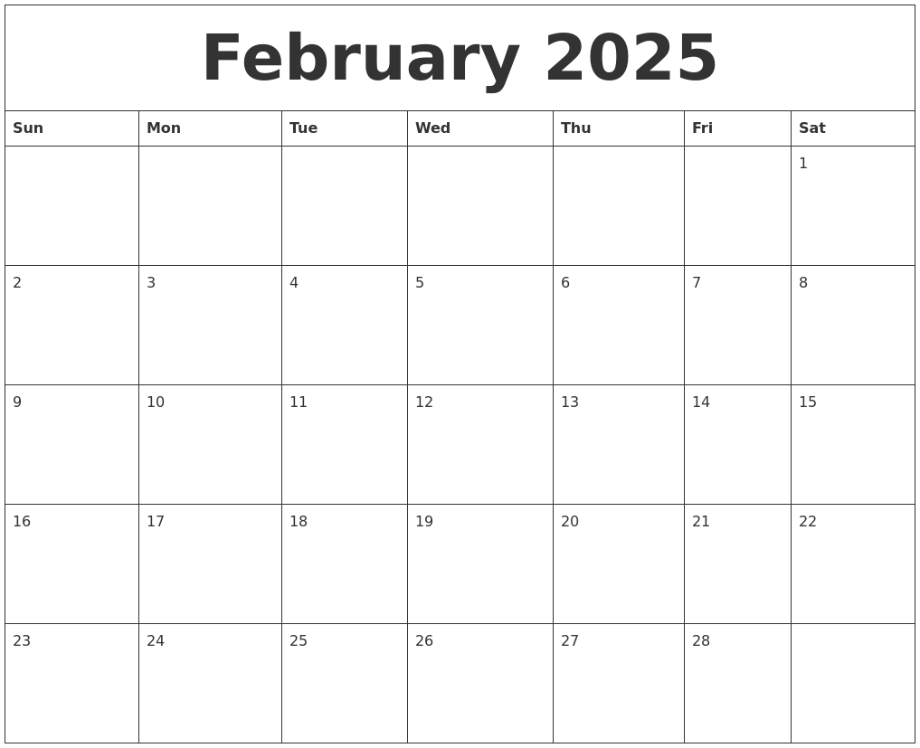 February 2025 Calendar Preview Pdf Addy Sherry