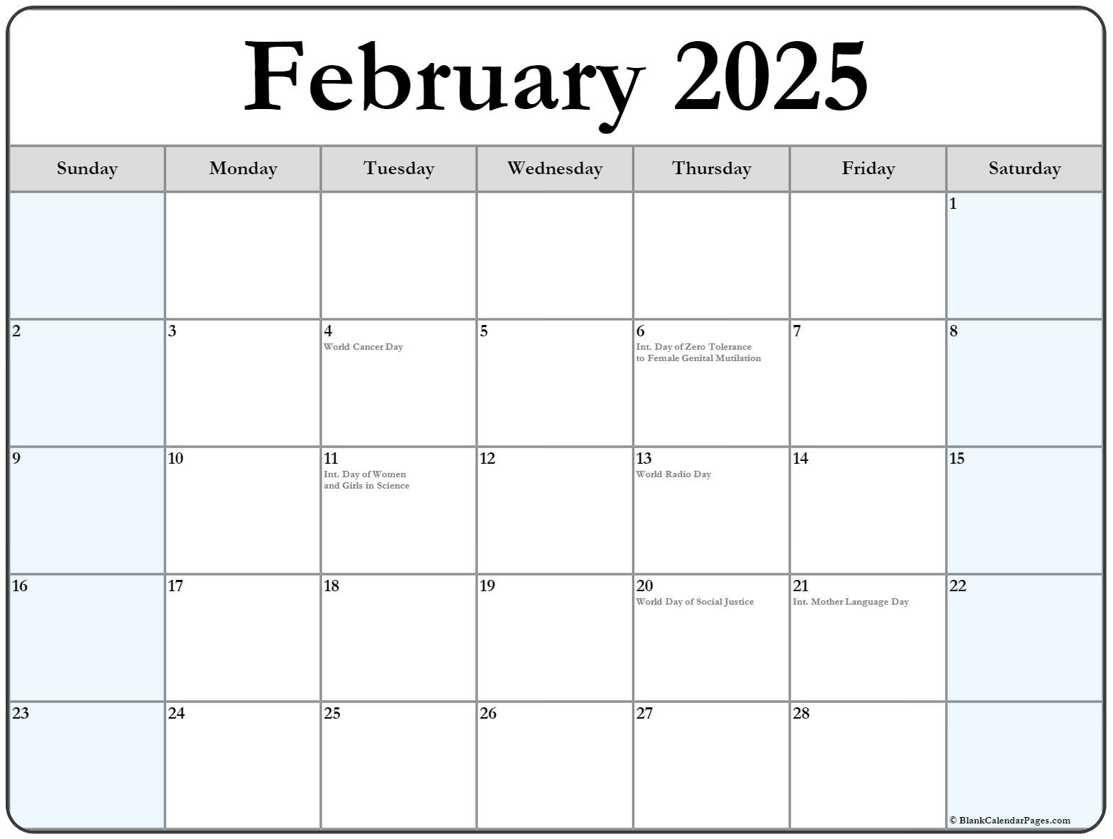 February 2025 Calendar With Holidays PDF A Comprehensive Guide