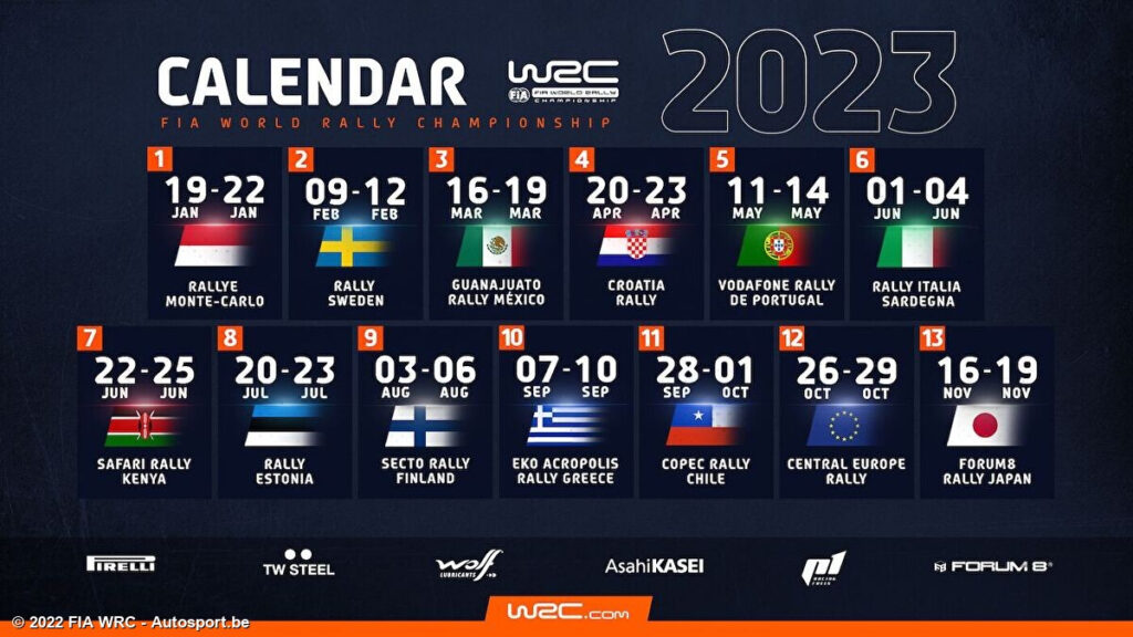 Fia Wrc 2025 Calendar Mora Tabbie