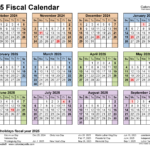 Fiscal Calendars 2025 Free Printable Word Templates