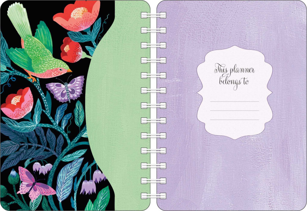 Flora Fauna By Malin Gyllensvaan 2025 Weekly Planner Calendar Book 