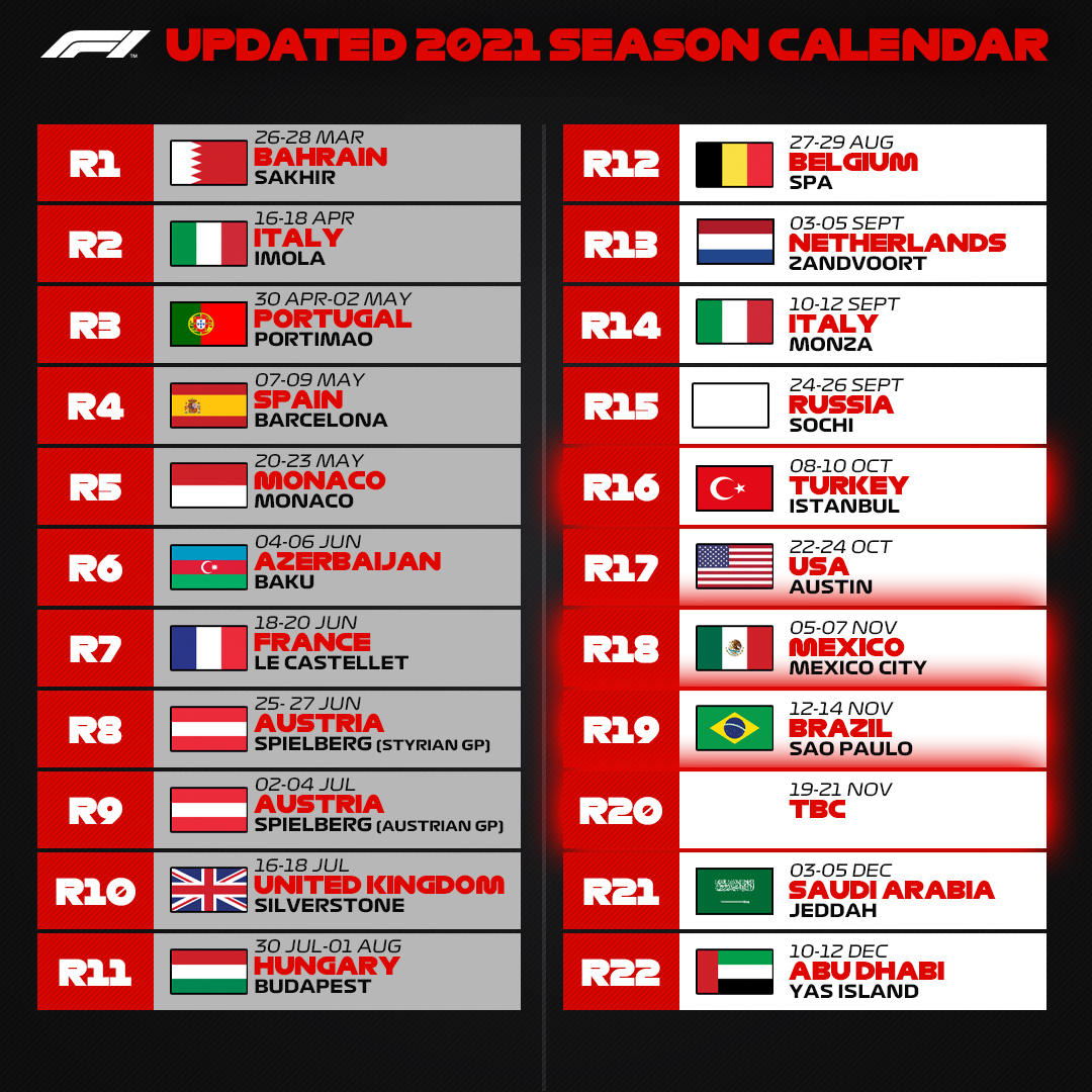 Formula 1 2025 Calendar Expansion And Excitement On The Horizon