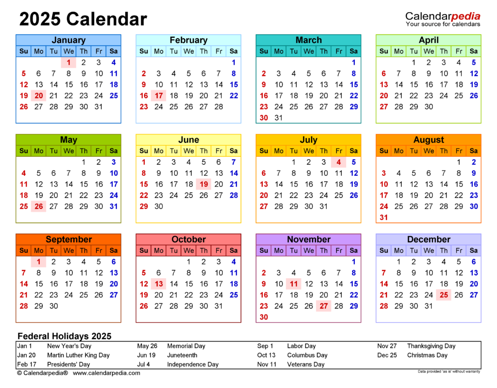 Free 2025 Calendars Templates Pdf Danna Sherill