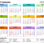 Free 2025 Calendars Templates Pdf Danna Sherill