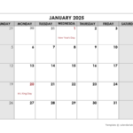 Free Printable 2025 Calendar Template Word Doc Trixi Herminia