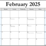 Free Printable 2025 Monthly Calendar With Holidays Calendar Printables