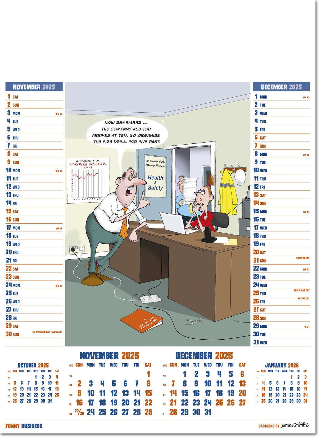 Funny Daily Calendars 2025 Shirl Doroteya