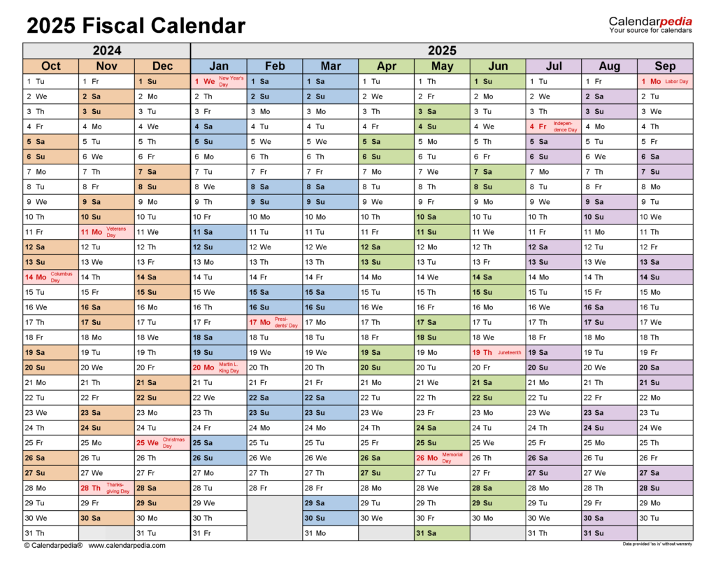 FY Calendar 2025 A Comprehensive Guide To Fiscal Year Planning 