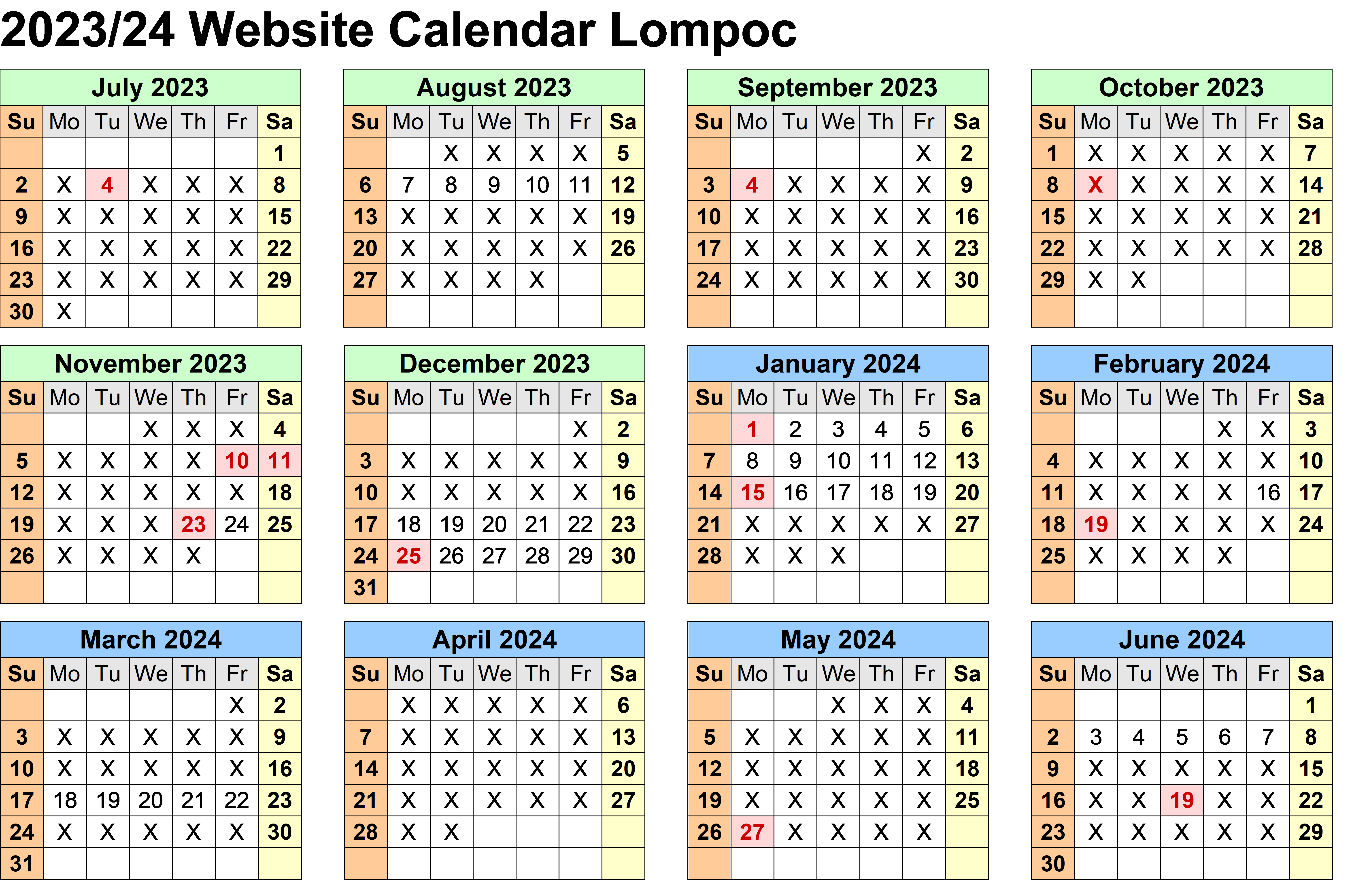 Hanc Calendar 2025 Tobey Gloriana