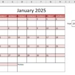 How To Create A 2025 Calendar In Excel Based On Time Berrie Deedee