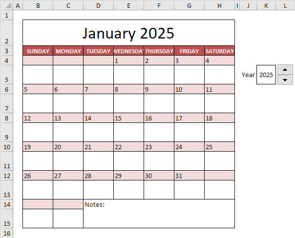 How To Create A 2025 Calendar In Excel Based On Time Berrie Deedee