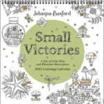 Johanna Basford 2025 Coloring Wall Calendar Small Victories A Year Of