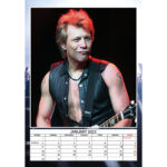 Jon Bon Jovi Calendar 2025 Taryn Francyne