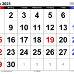 June 2025 Calendar Templates For Word Excel And PDF