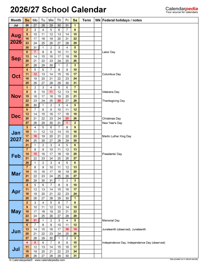 K12 TVAH Calendar 2025 2026 A Comprehensive Guide Calendar January 