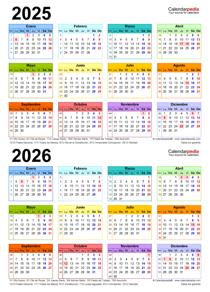 Kalenderen For 2025 Og 2026 En Detaljeret Oversigt Kalender Tool 