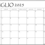 Luglio 2025 Calendario Gratis Italiano Calendario Luglio