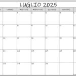 Luglio 2025 Calendario Gratis Italiano Calendario Luglio