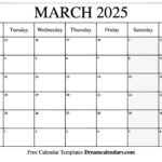 March 2025 Calendar Free Printable With Holidays And Observances