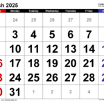 March 2025 Fillable Calendar A Comprehensive Guide Excel Calendar